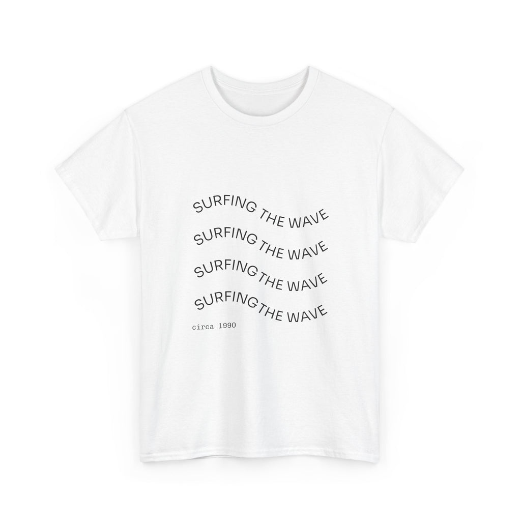 Surfing The Wave T-Shirt — Minimal Surf Graphic Tee